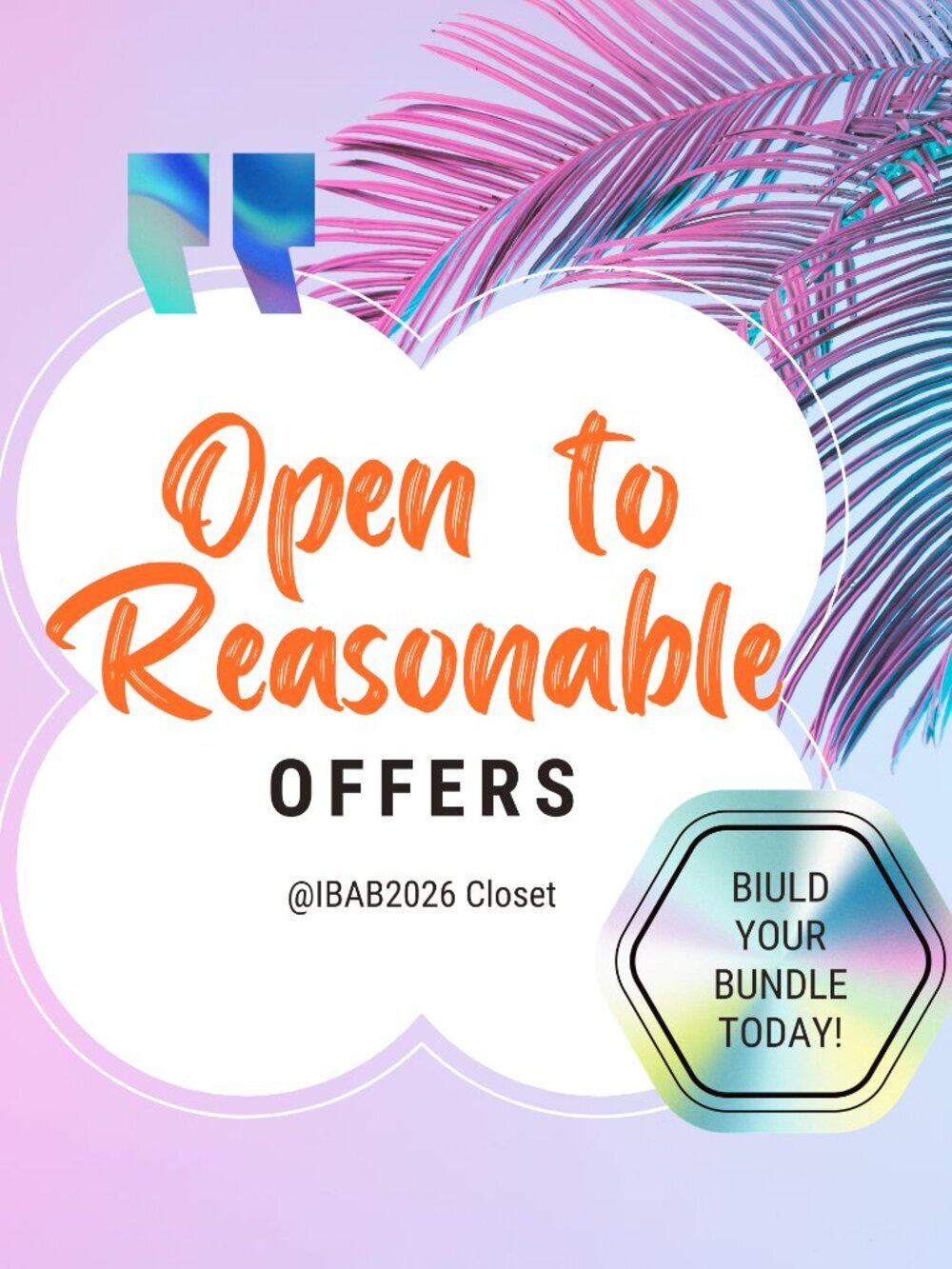 Welcome to IBAB Closet  Bundle & Save! Open to Reasonable Offers!!